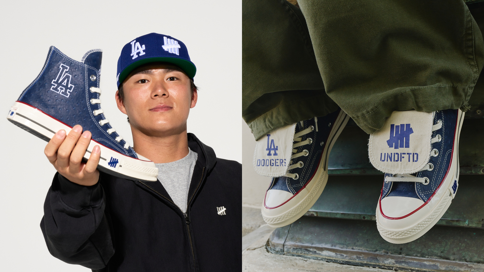 Converse x Los Angeles Dodgers x UNDEFEATED Chuck 70全球限量6,734雙